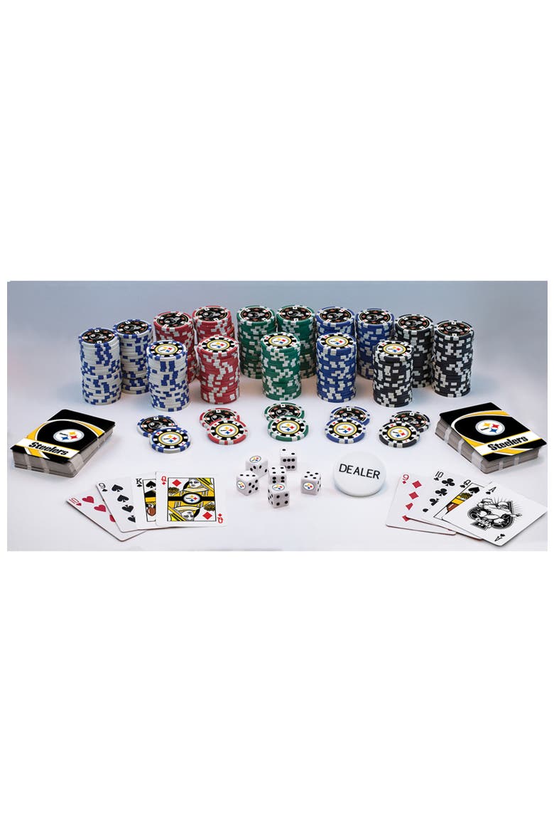 Pittsburgh Steelers 300 Piece Poker Set, Alternate, color, Multicolor