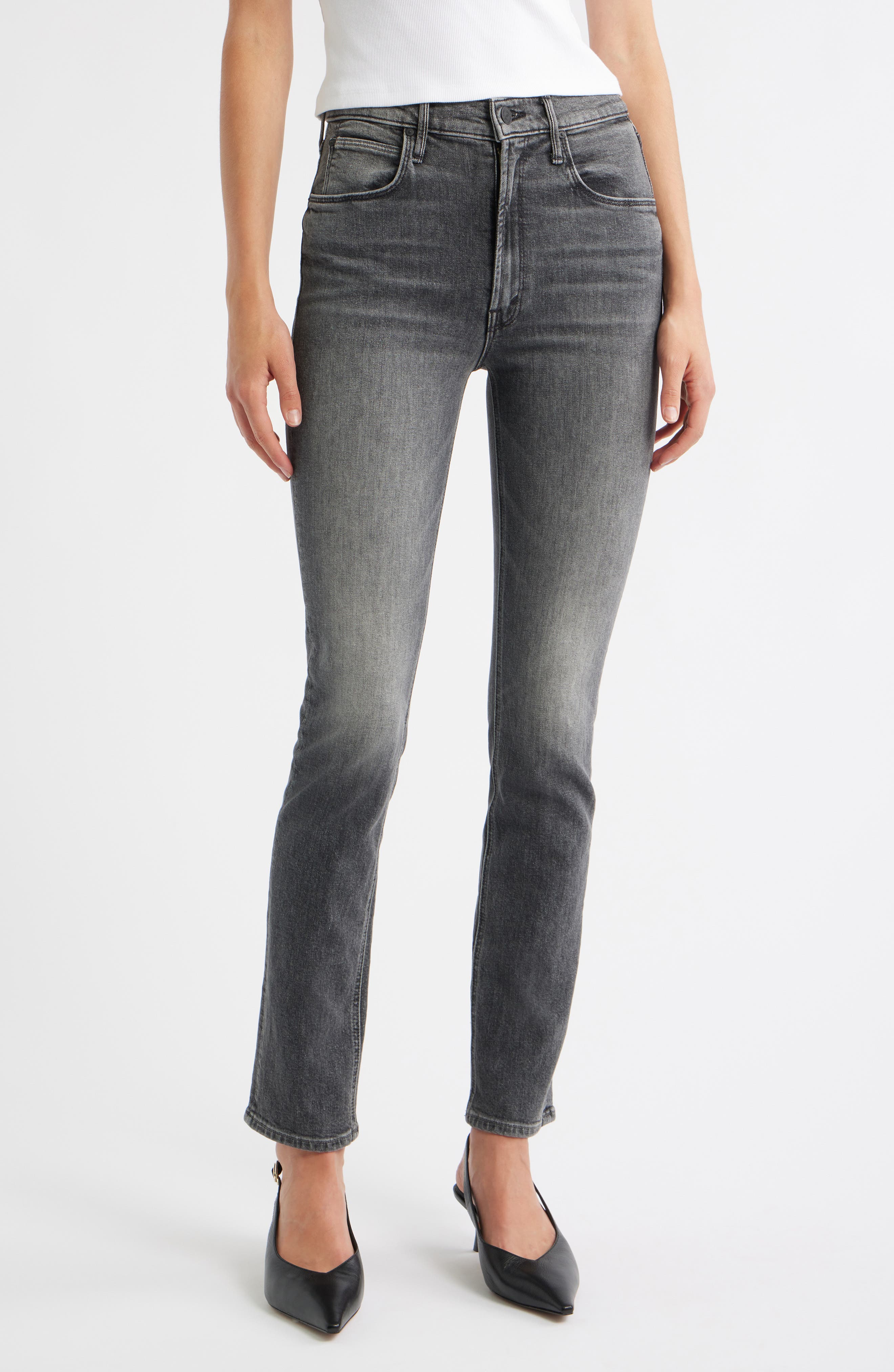 MOTHER The Dazzler Hover Straight Leg Jeans
