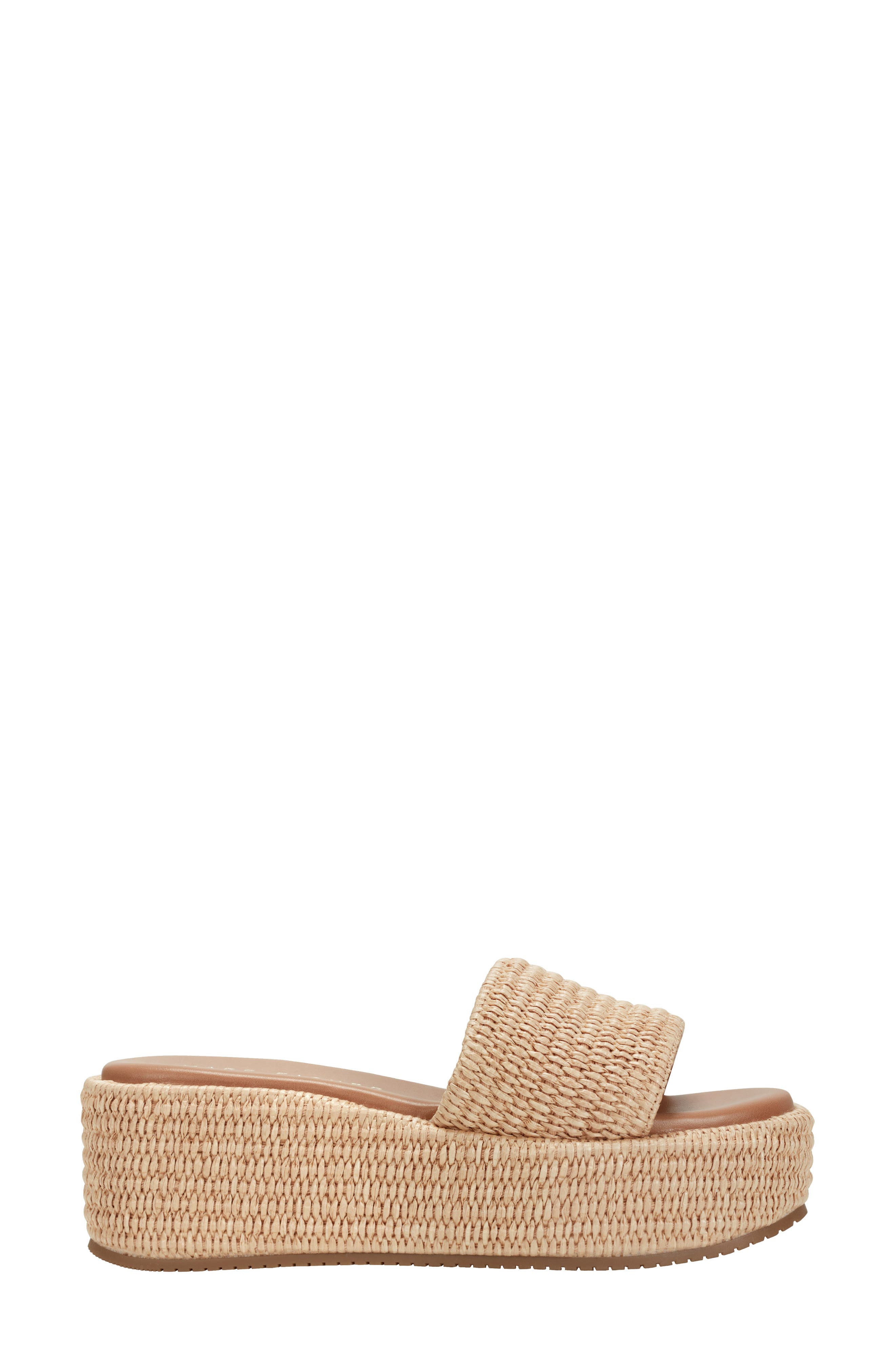 Marc Fisher LTD Daylin Platform Sandal, Alternate, color, Light Natural