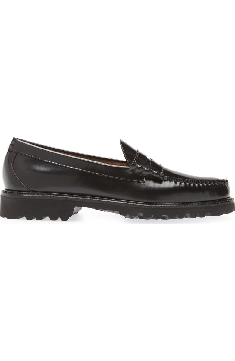G.H.BASS Larson Lug Loafer, Alternate, color, Black