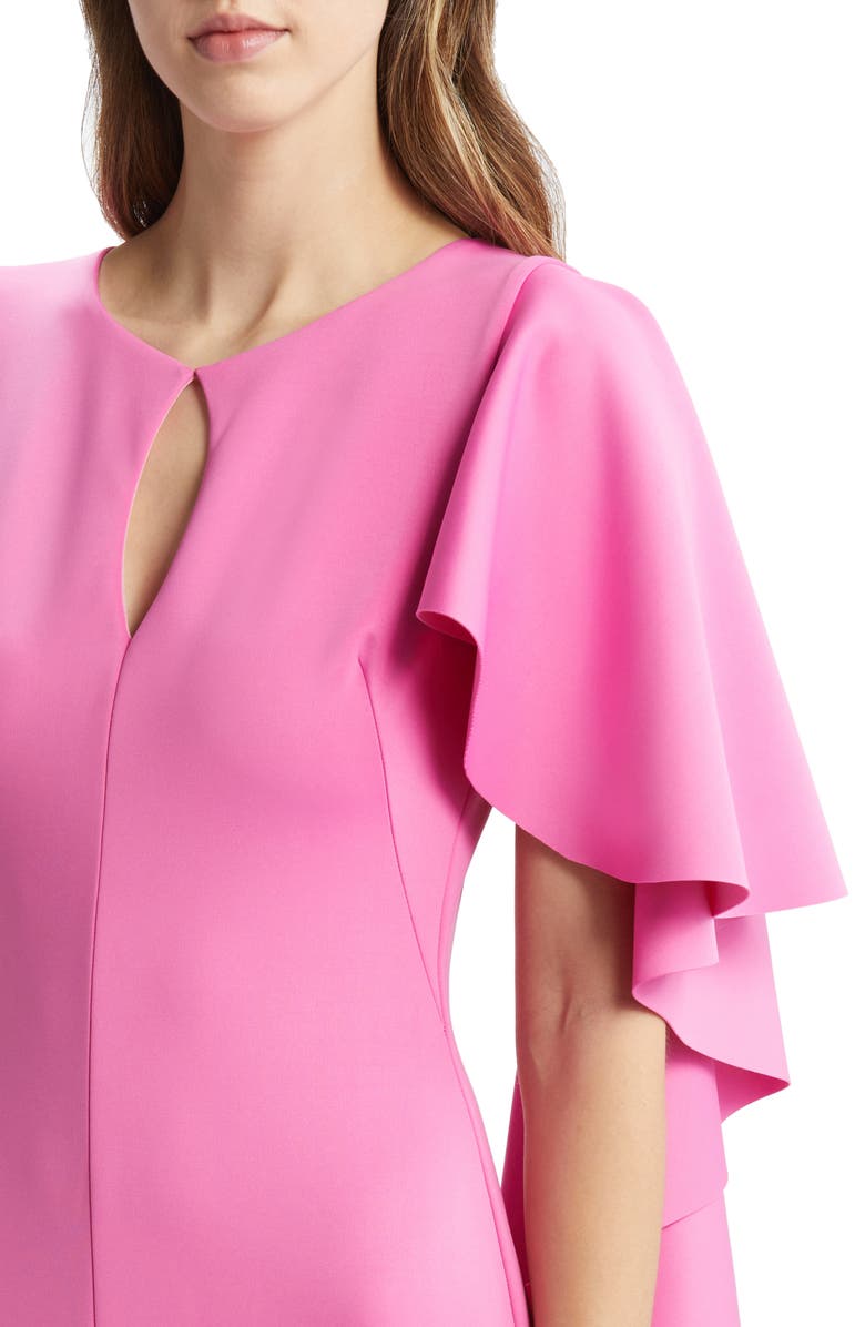 Black Halo Baldwin Ruffle Long Sleeve Gown, Alternate, color, 