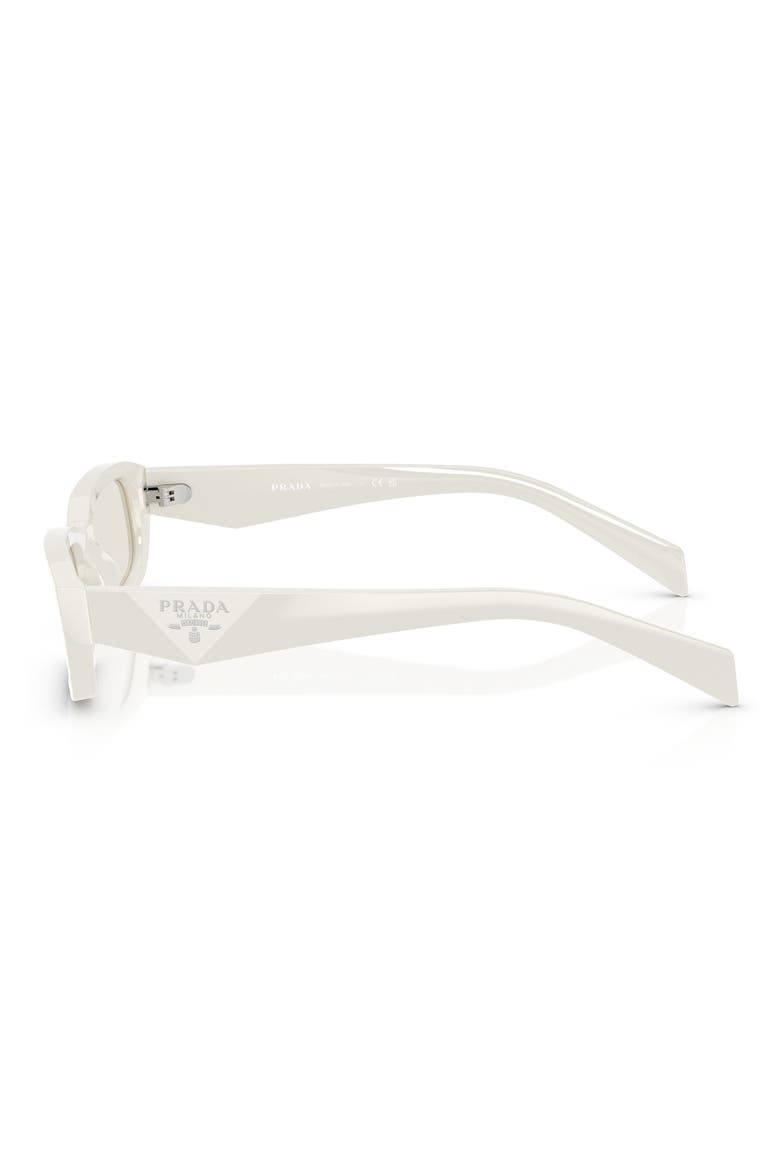 53mm Rectangular Sunglasses, Alternate, color, WHITE