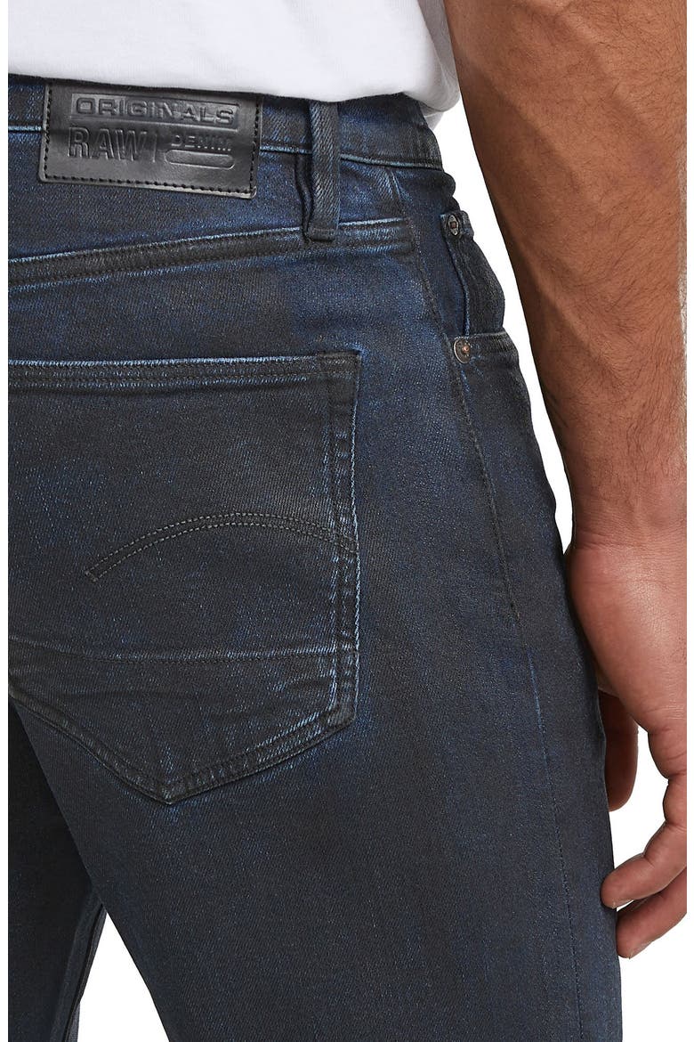 3301 Slim Fit Jeans, Alternate, color, WORN IN LUNAR BLUE COATED