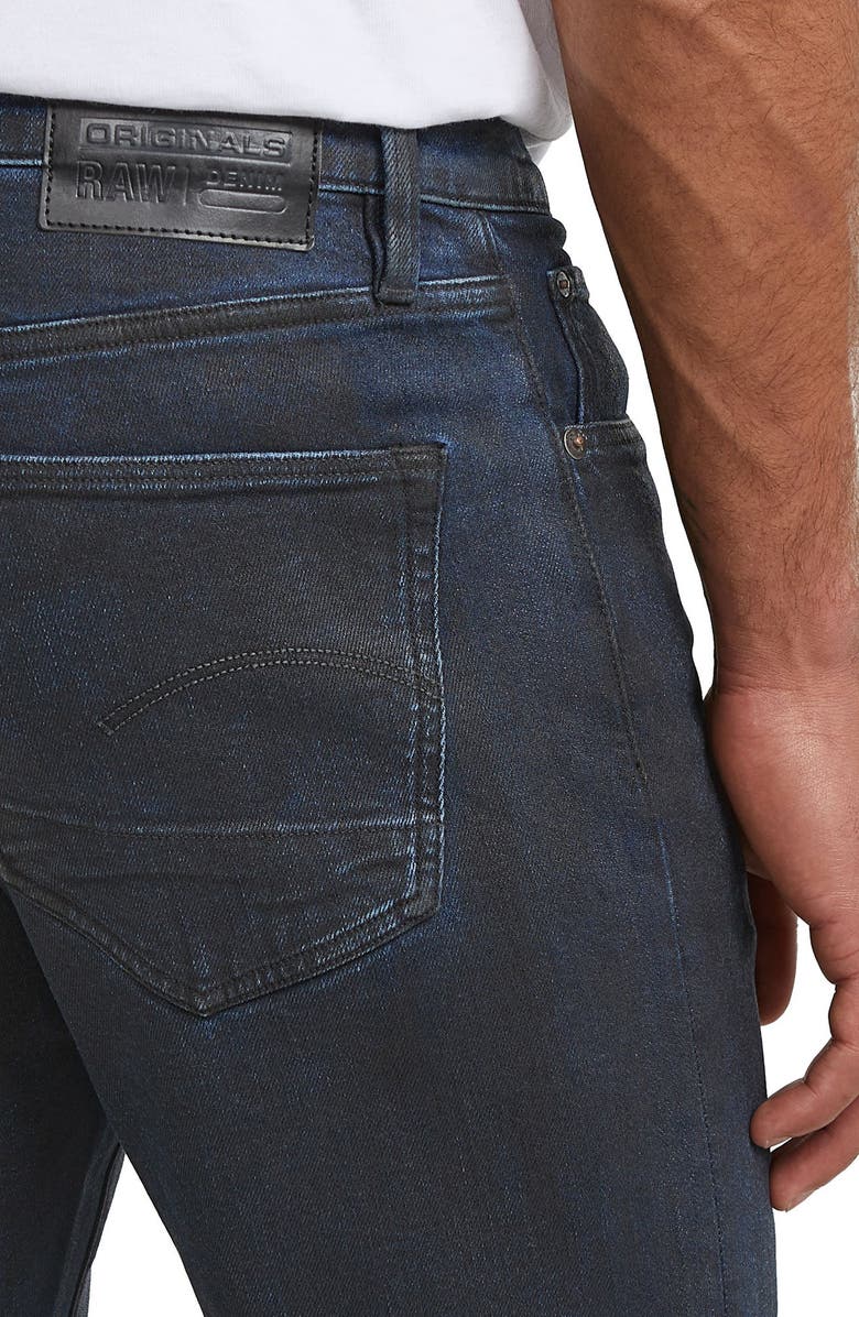 G-STAR 3301 Slim Fit Jeans, Alternate, color, Worn In Lunar Blue Coated