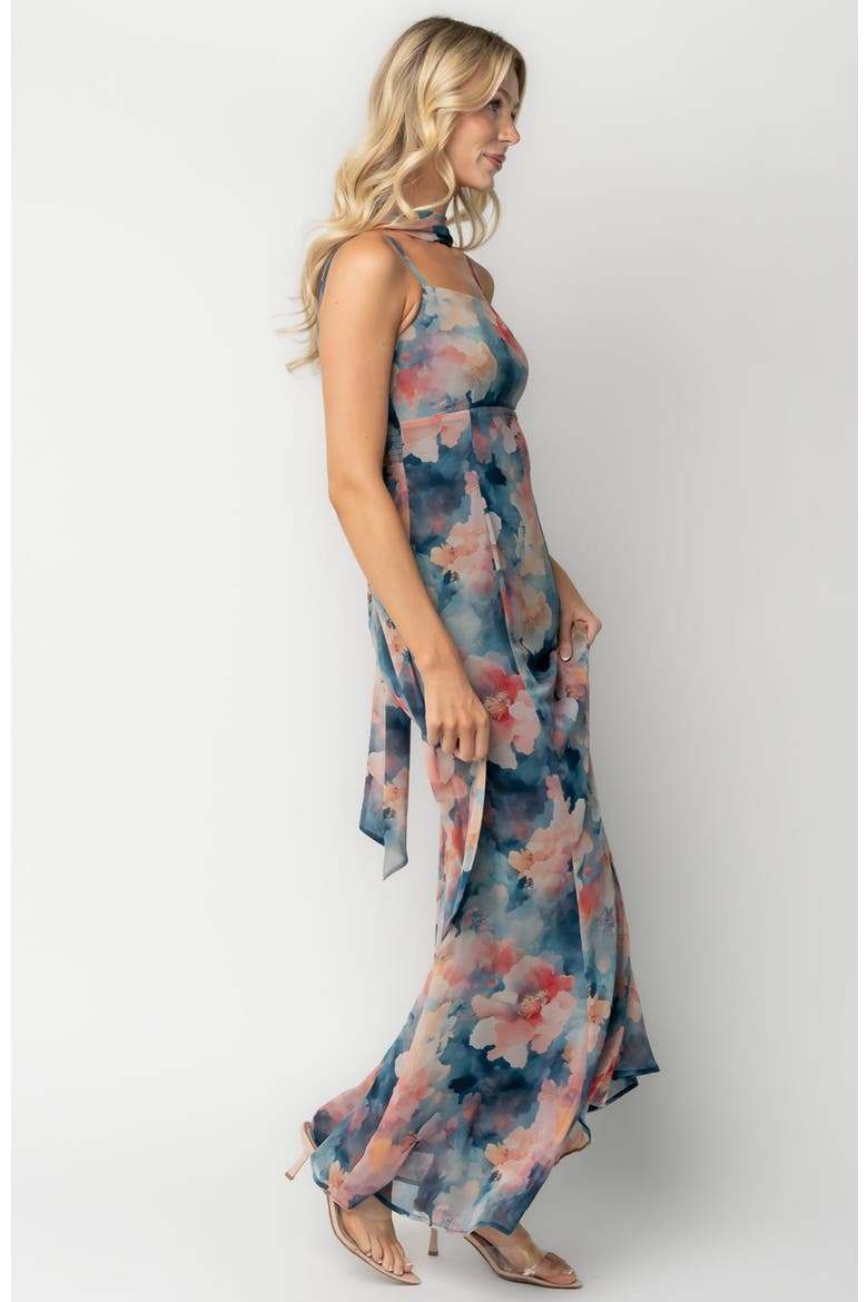 Province Maxi Dress, Alternate, color, Blue Multi
