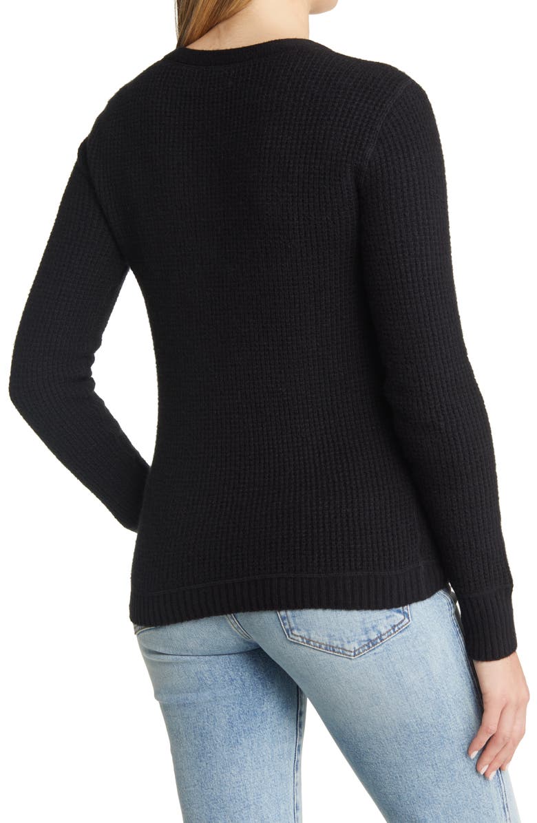 Caslon<sup>®</sup> Cozy Waffle Sweater Henley, Alternate, color,