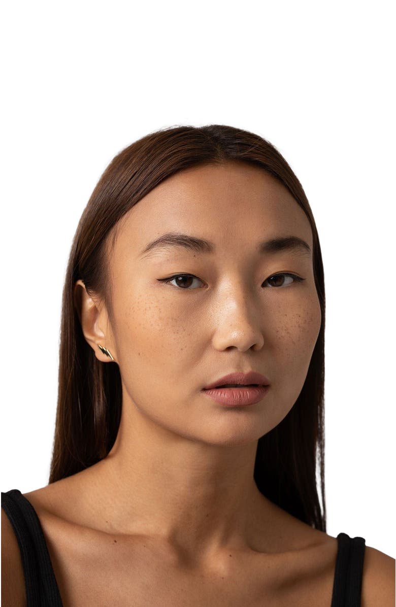 Saint + Sofia Lightning Earrings, Alternate, color, Gold