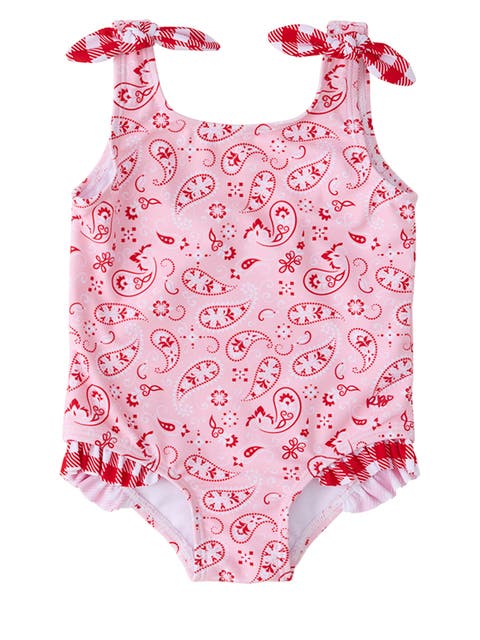 Girls UPF50+ Tie Shoulder One Piece