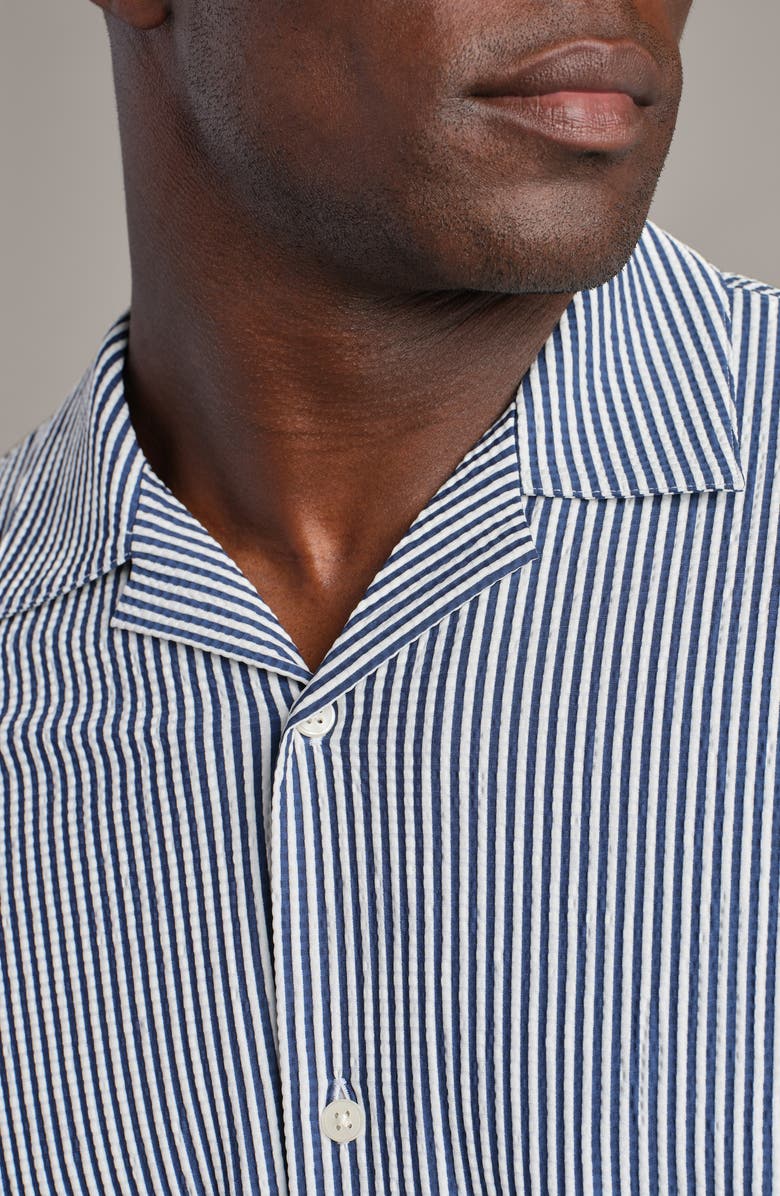 Rhone Commuter Seersucker Camp Shirt, Alternate, color,