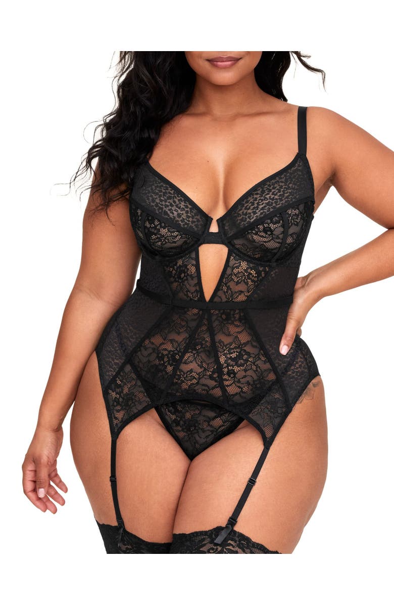 Adore Me Lynn G-String Panties, Main, color, Black