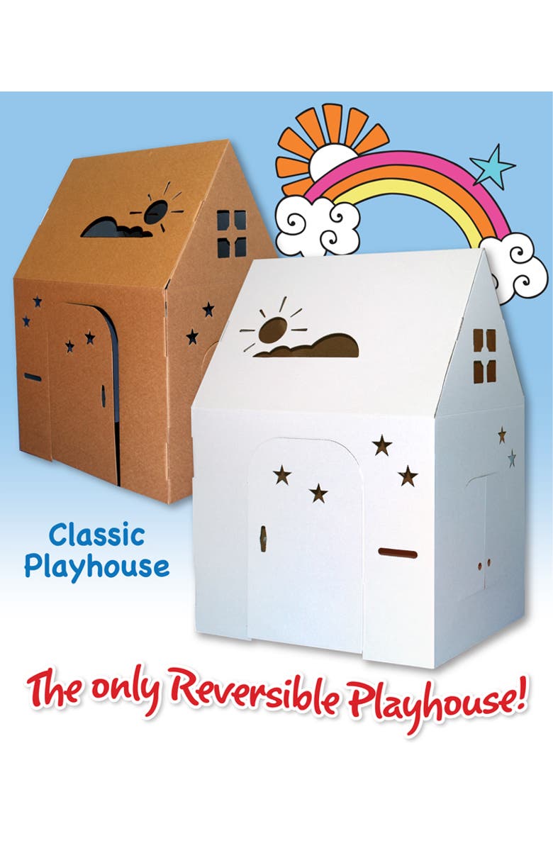 Easy Playhouse Blank Cardboard Playhouse, Main, color, 