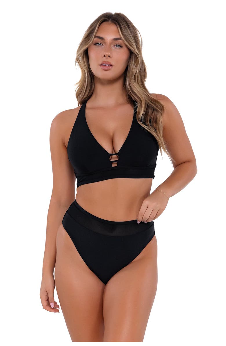 Sunsets Danica Bikini Swimsuit Top - DD Cup, Main, color, Black