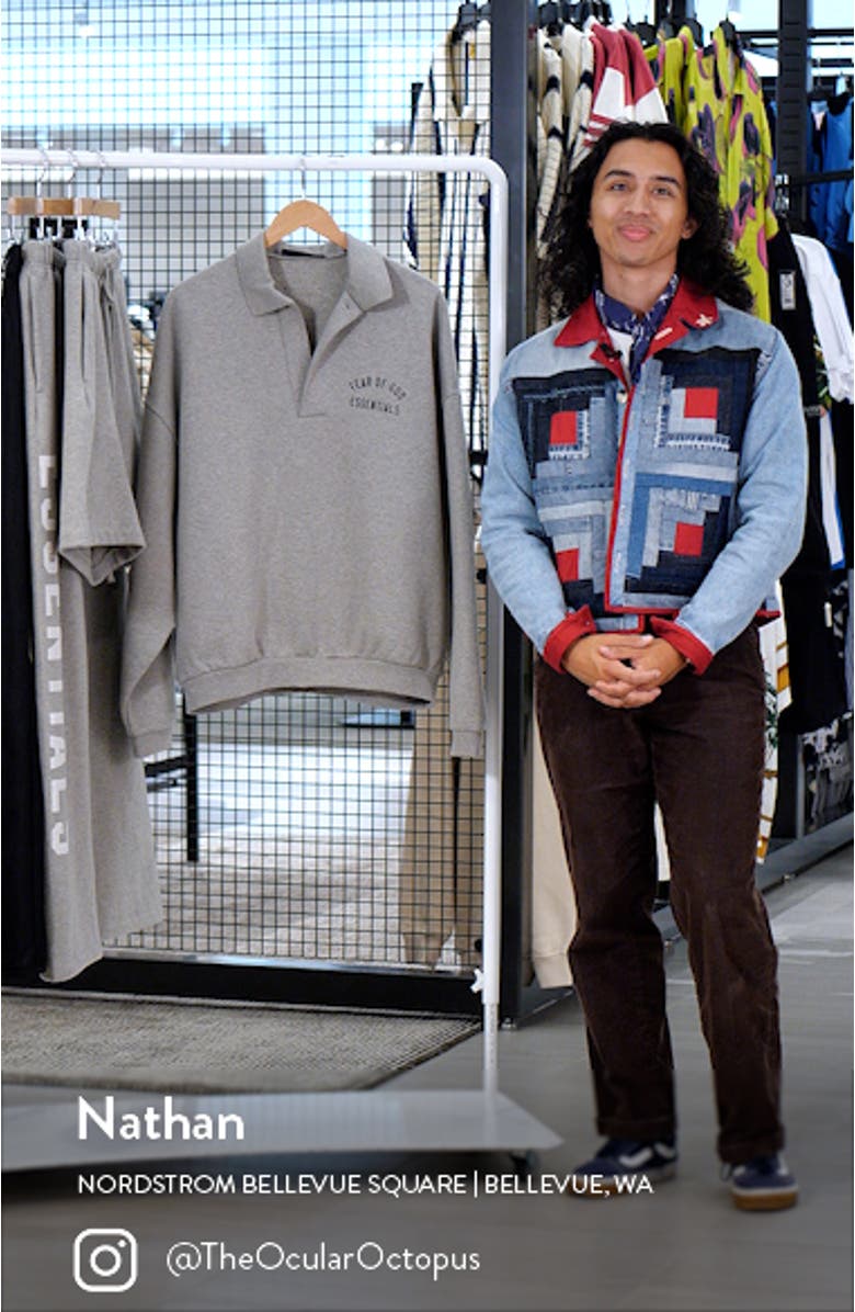 Gender Inclusive Cotton Blend Polo Sweatshirt, sales video thumbnail