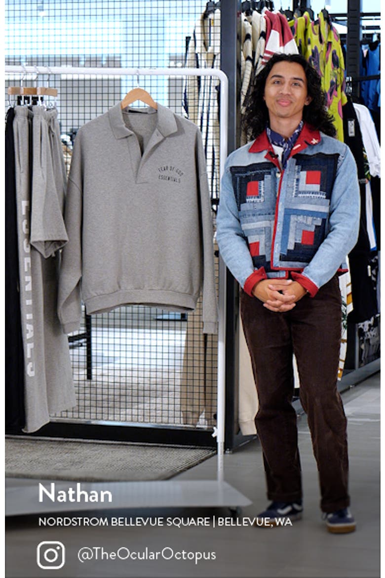 Gender Inclusive Cotton Blend Polo Sweatshirt video