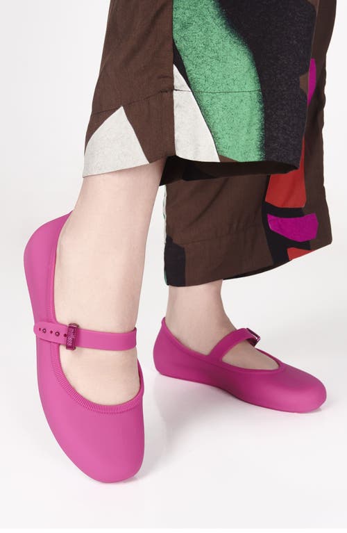 Melissa Soft Jelly Ballerina Flat In Pink/pink, Women's At Urban Outfitters In Pink/pink