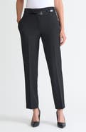 KASPER Belted Slim Fit Pants