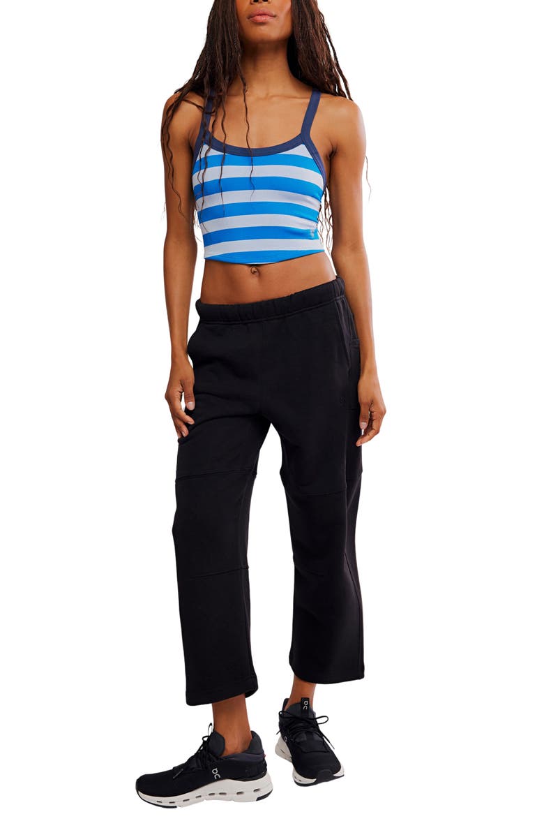 Free People Top Score Cotton Pants, Alternate, color, Black