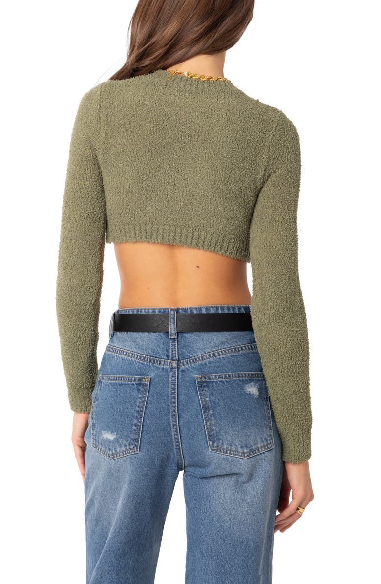 EDIKTED Blaire Supersoft Crop Sweater, Alternate, color,