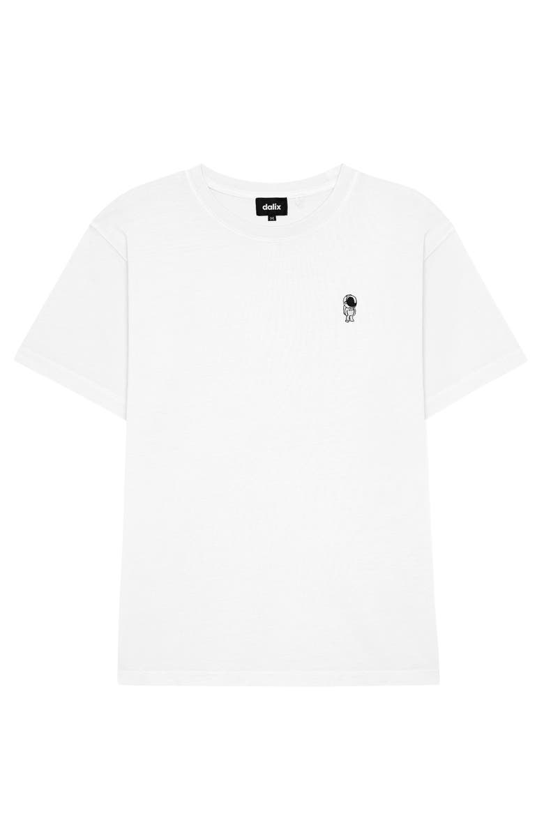 Mens Astronaut Midweight Garment Dye Tee, Main, color, White
