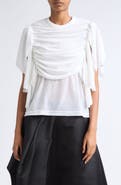 Comme des Garçons Ruched Velour T-Shirt