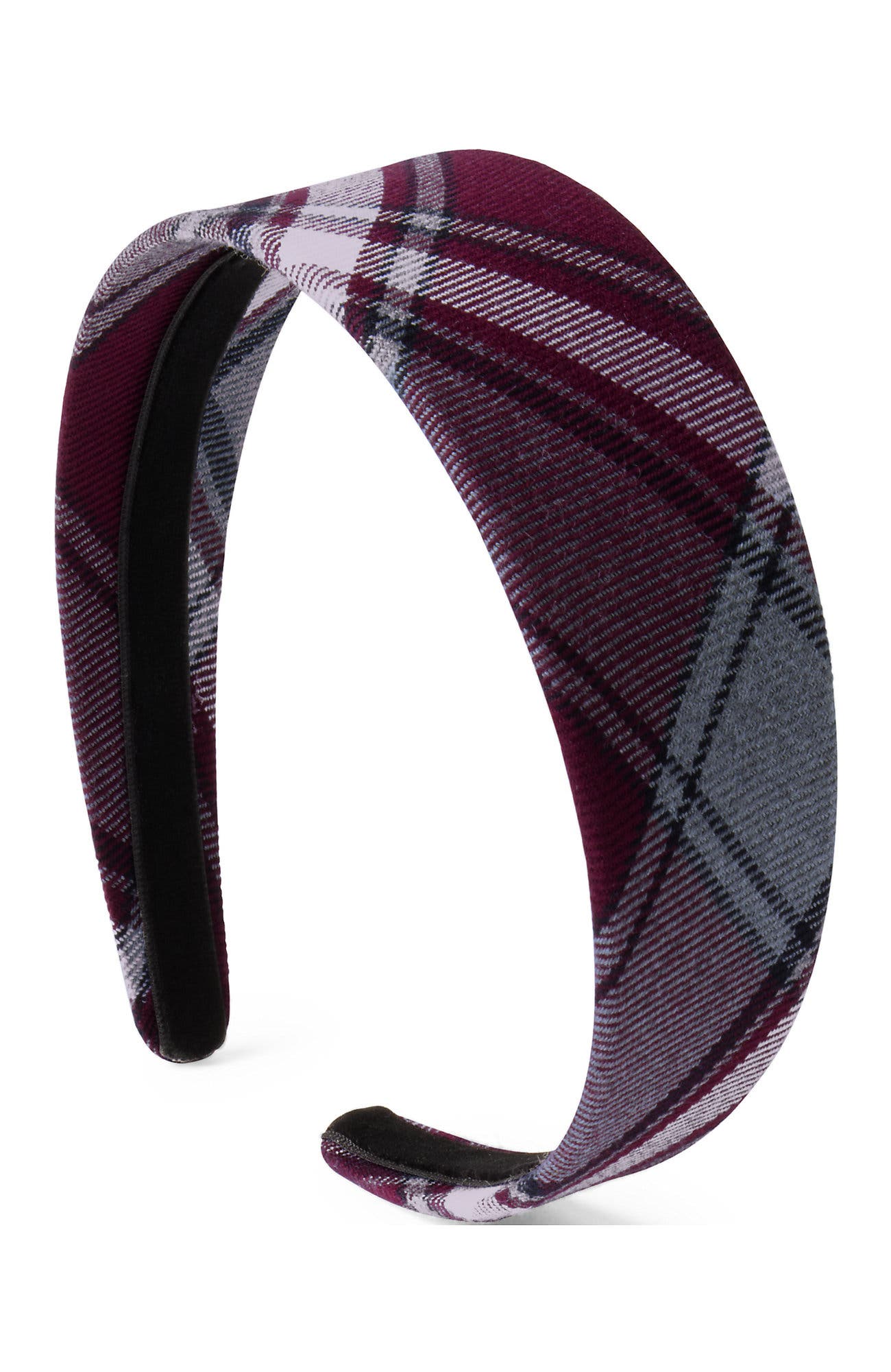 Burgundy/Gray Plaid