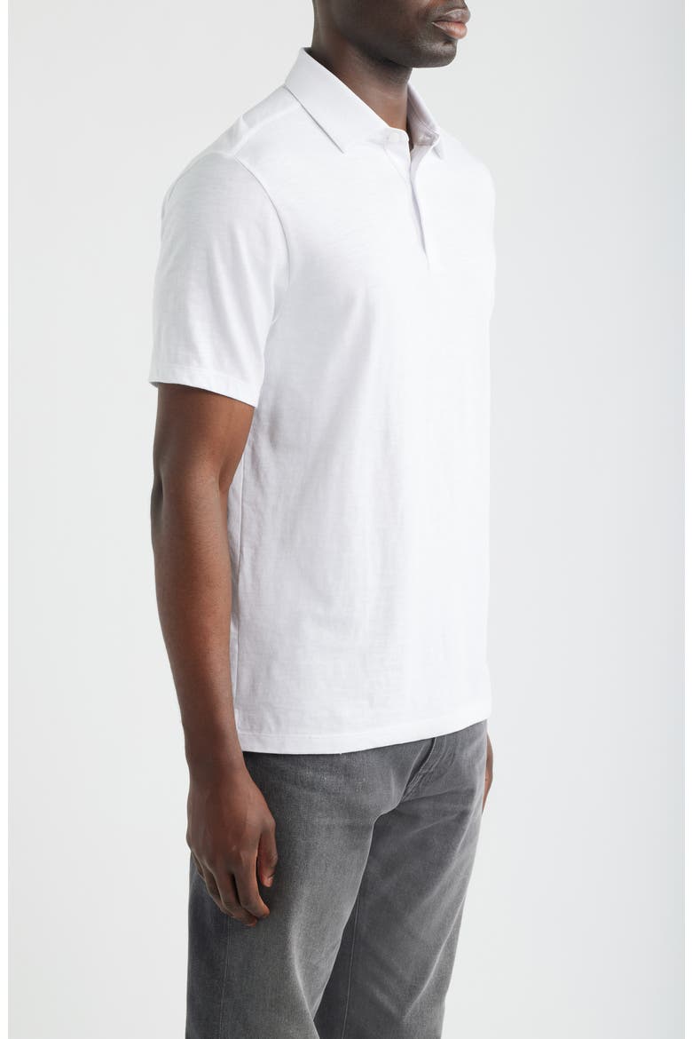 Brightwood Slub Cotton Polo, Alternate, color, WHITE