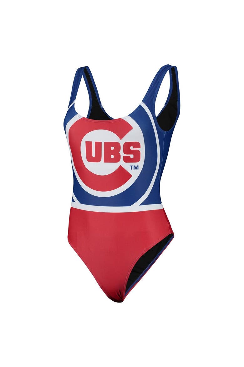 Women's FOCO Royal Chicago Cubs Team One-Piece Bathing Suit, Alternate, color, Royal