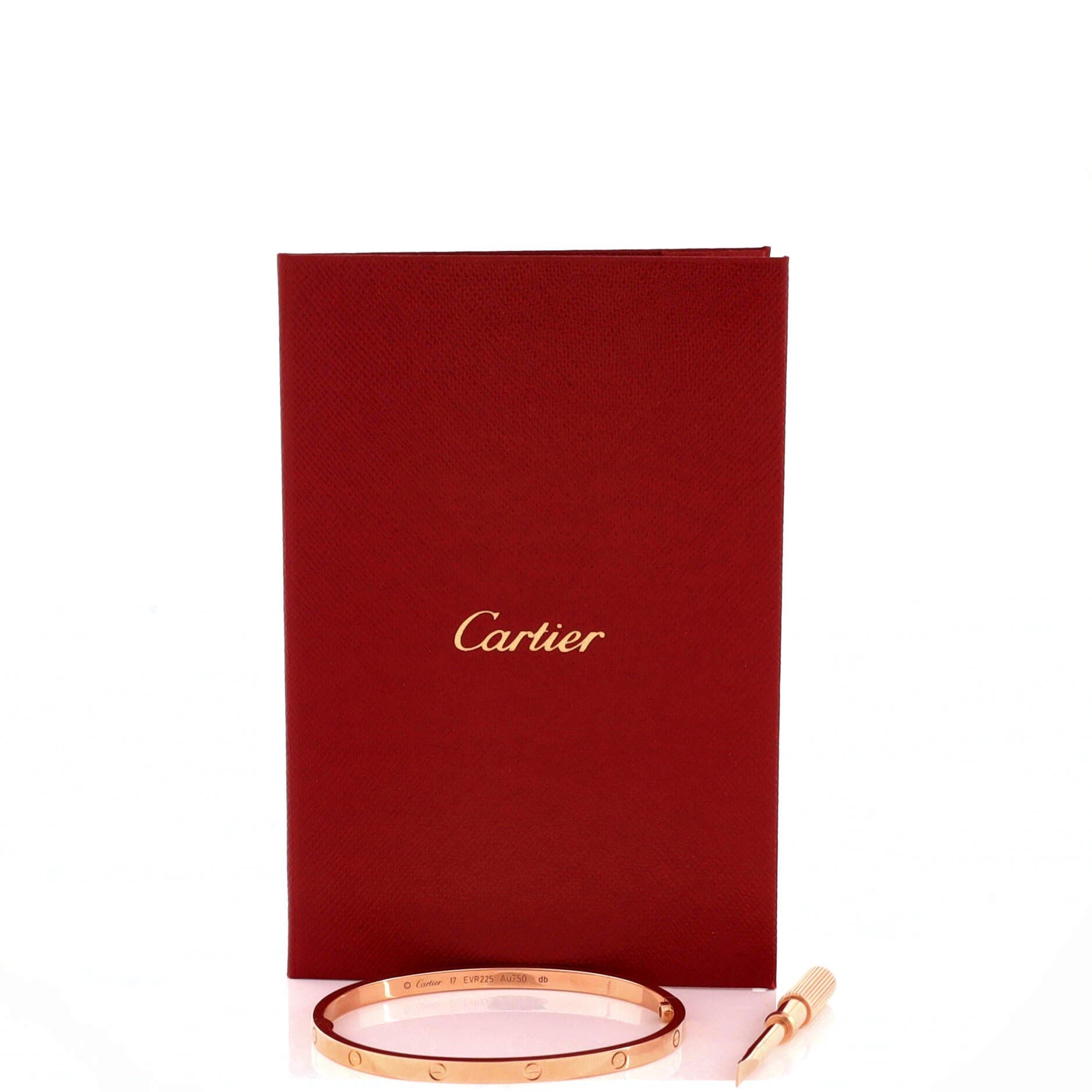 Love Bracelet 18K Rose Gold Small, Alternate, color, Metallic Gold