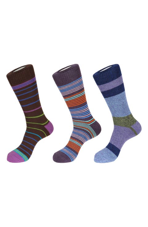 3-Pack Striped Boot Socks