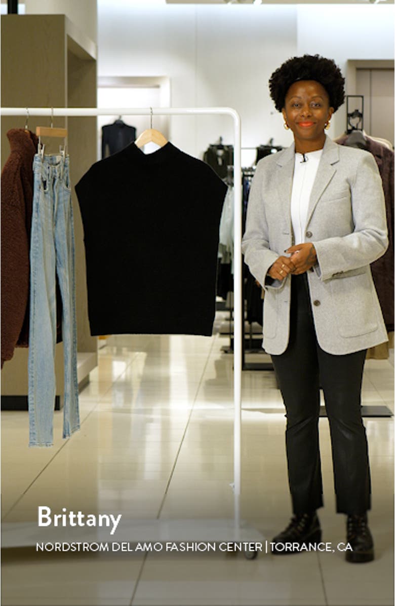 Mock Neck Wool & Cashmere Sweater, sales video thumbnail