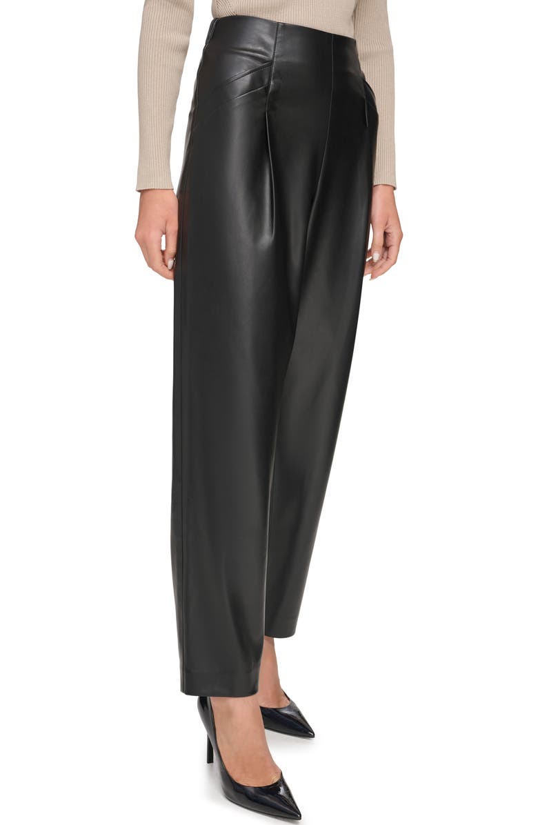 DKNY Faux Leather Pants, Alternate, color,