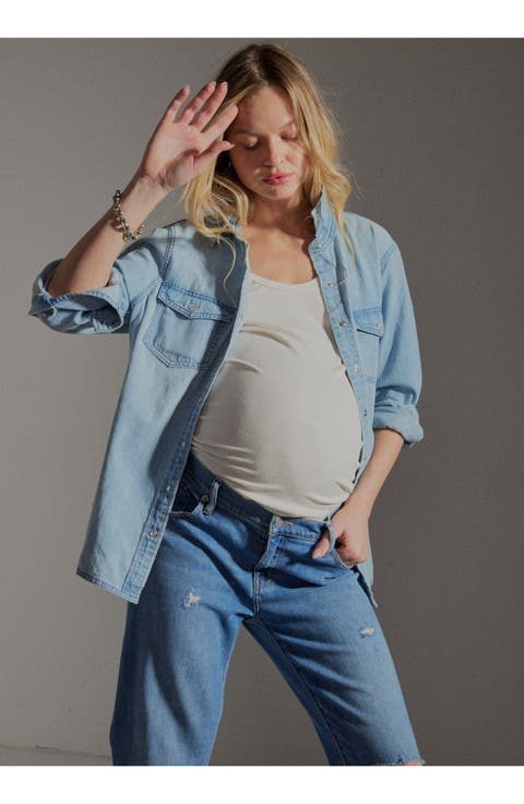 The Denim Maternity Shirt