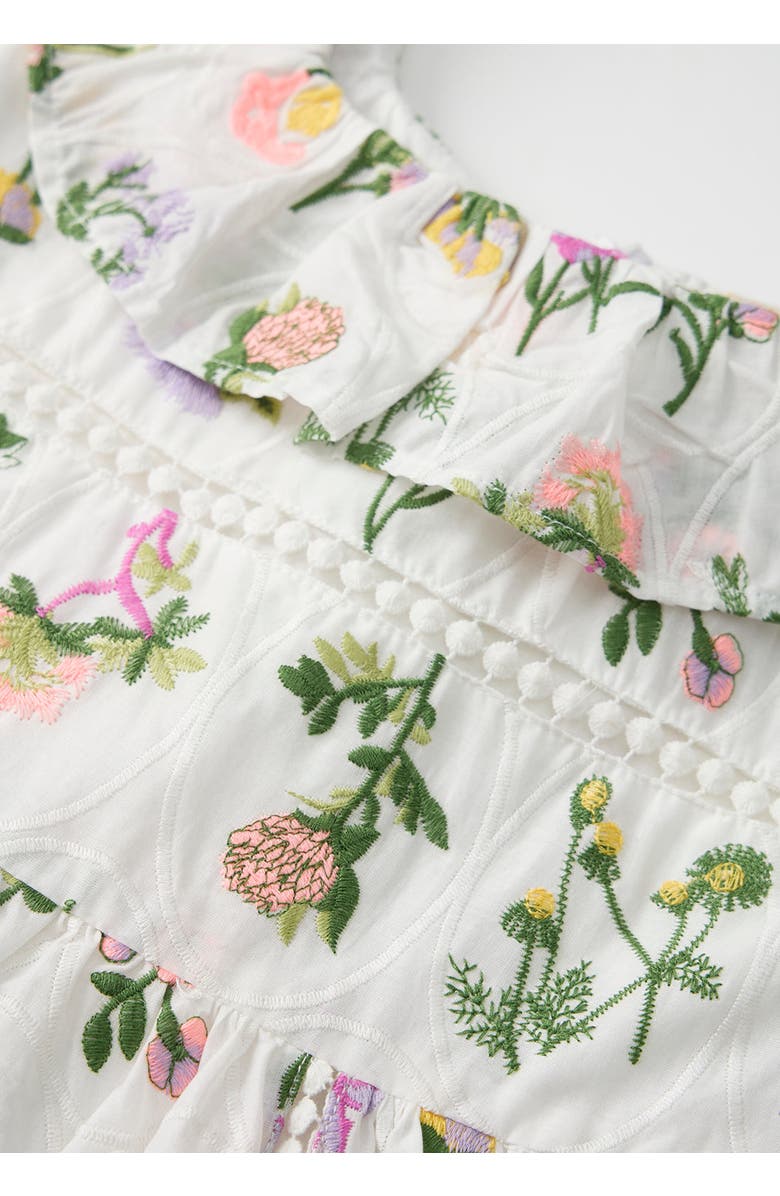 Marlo Kids Emely Frill Embroidered Maxi Dress, Alternate, color, Floral