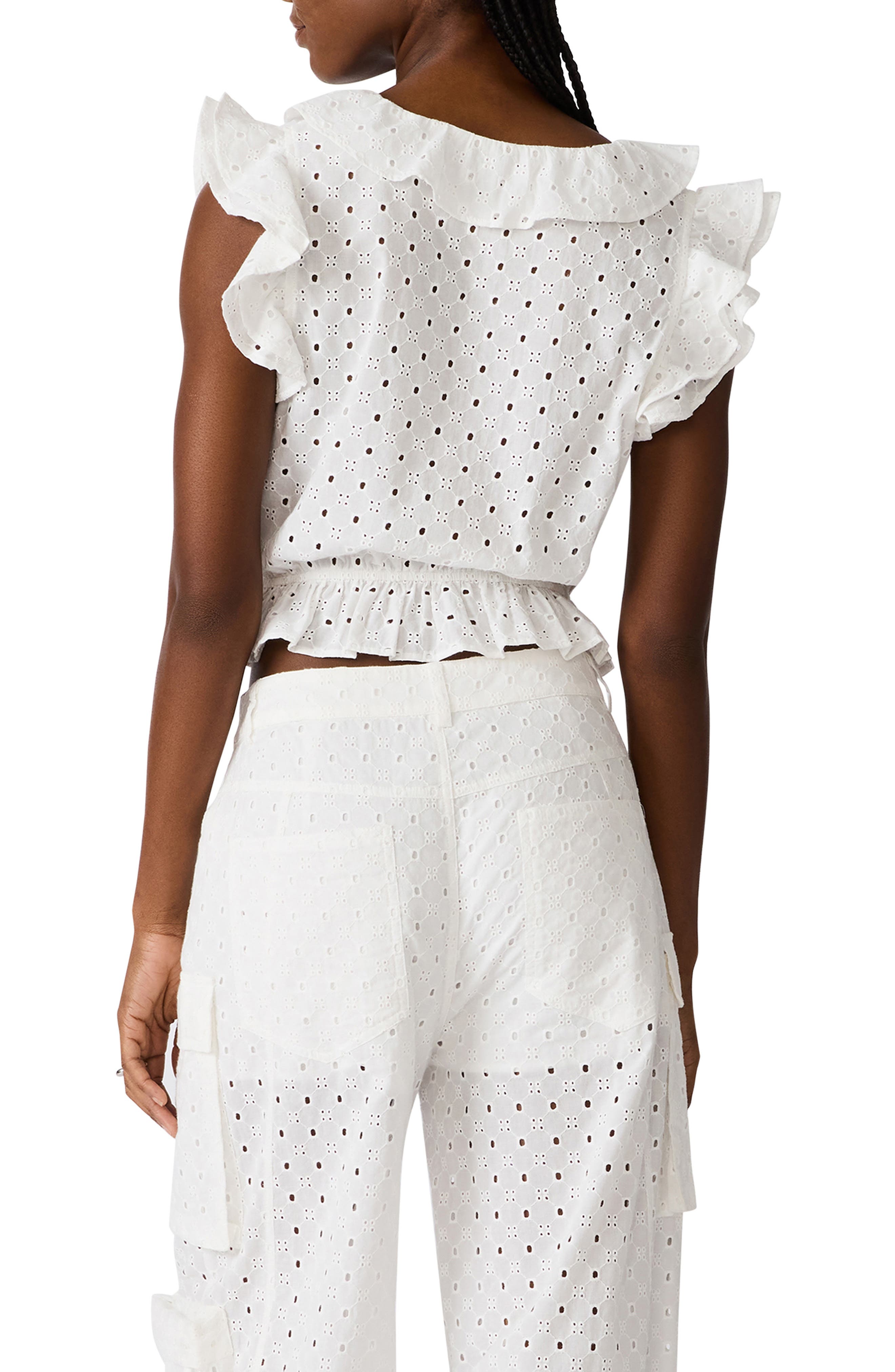 Mayra Cotton Eyelet Top - image 2