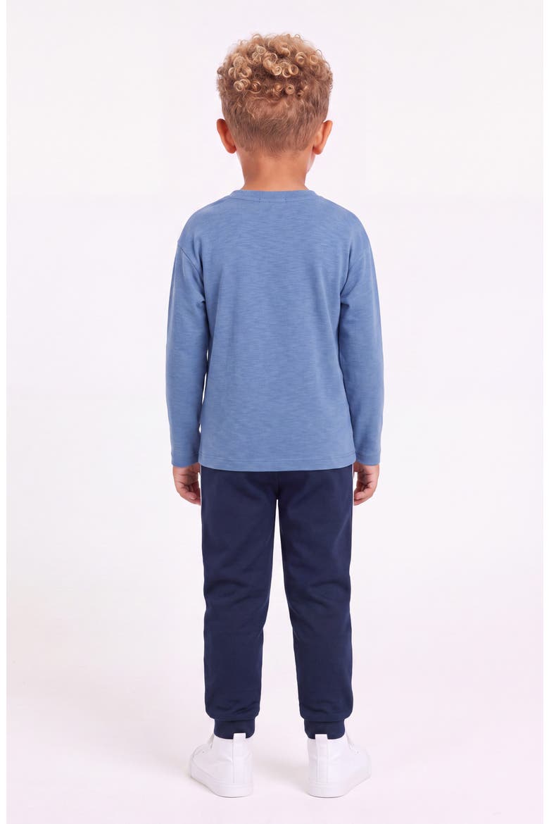 Kids' Dog Pocket Long Sleeve T-Shirt, Alternate, color, BLA-BLUE DOG