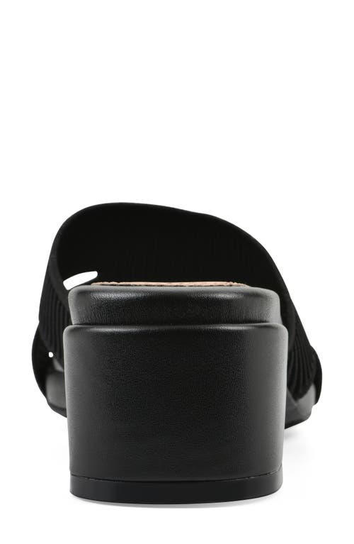 Cliffs By White Mountain Milled Sandal In Black Fabric