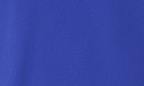Eileen Fisher Organic Pima Cotton Jersey Round Neck Tee In Blue