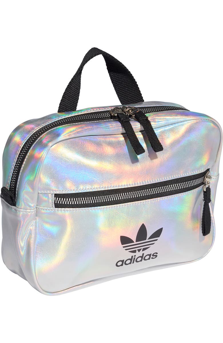 adidas Originals Mini Airliner Metallic Backpack, Alternate, color,