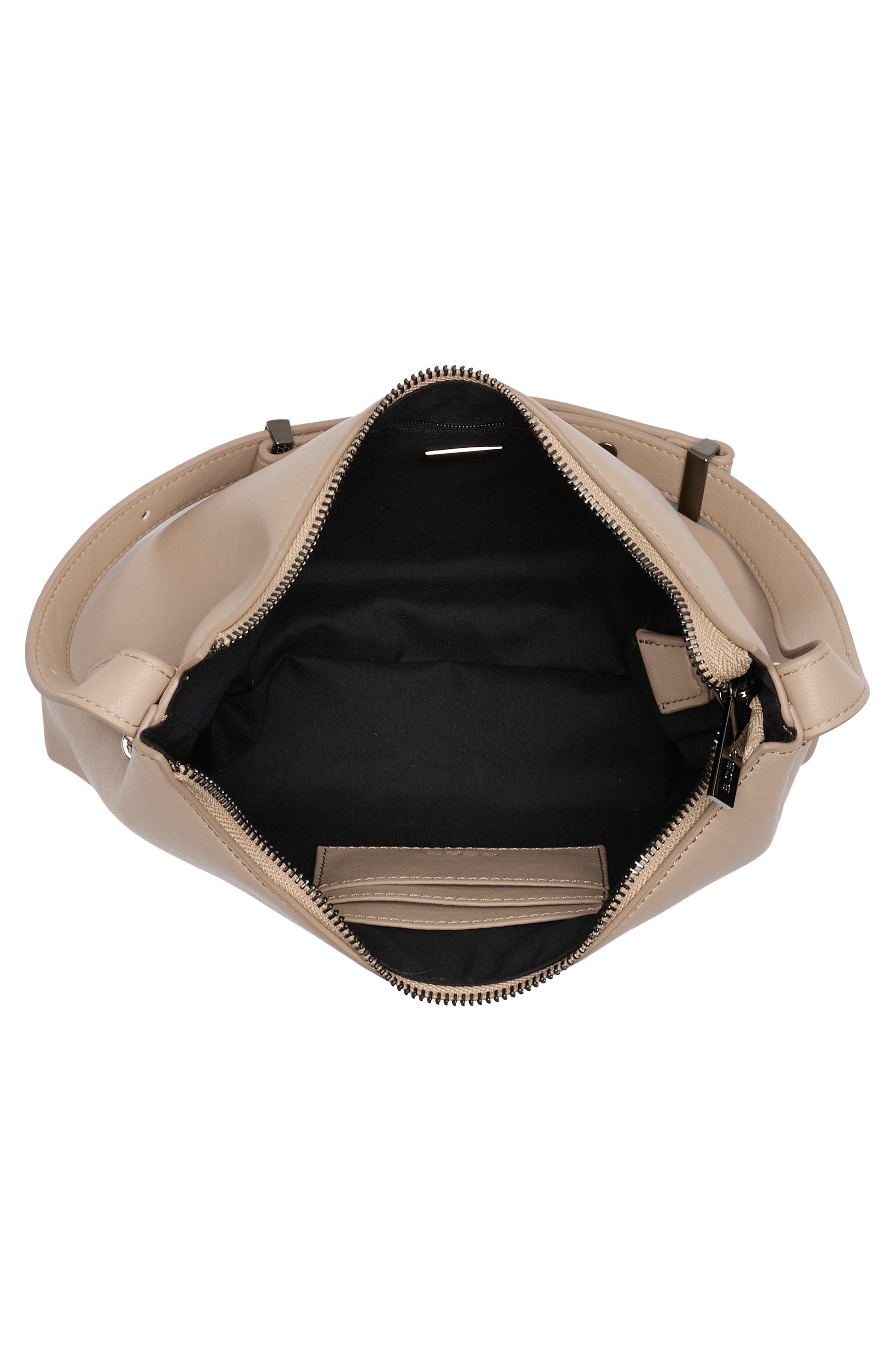 BCBG Metal Keeper Strap Shoulder Bag, Alternate, color, Taupe