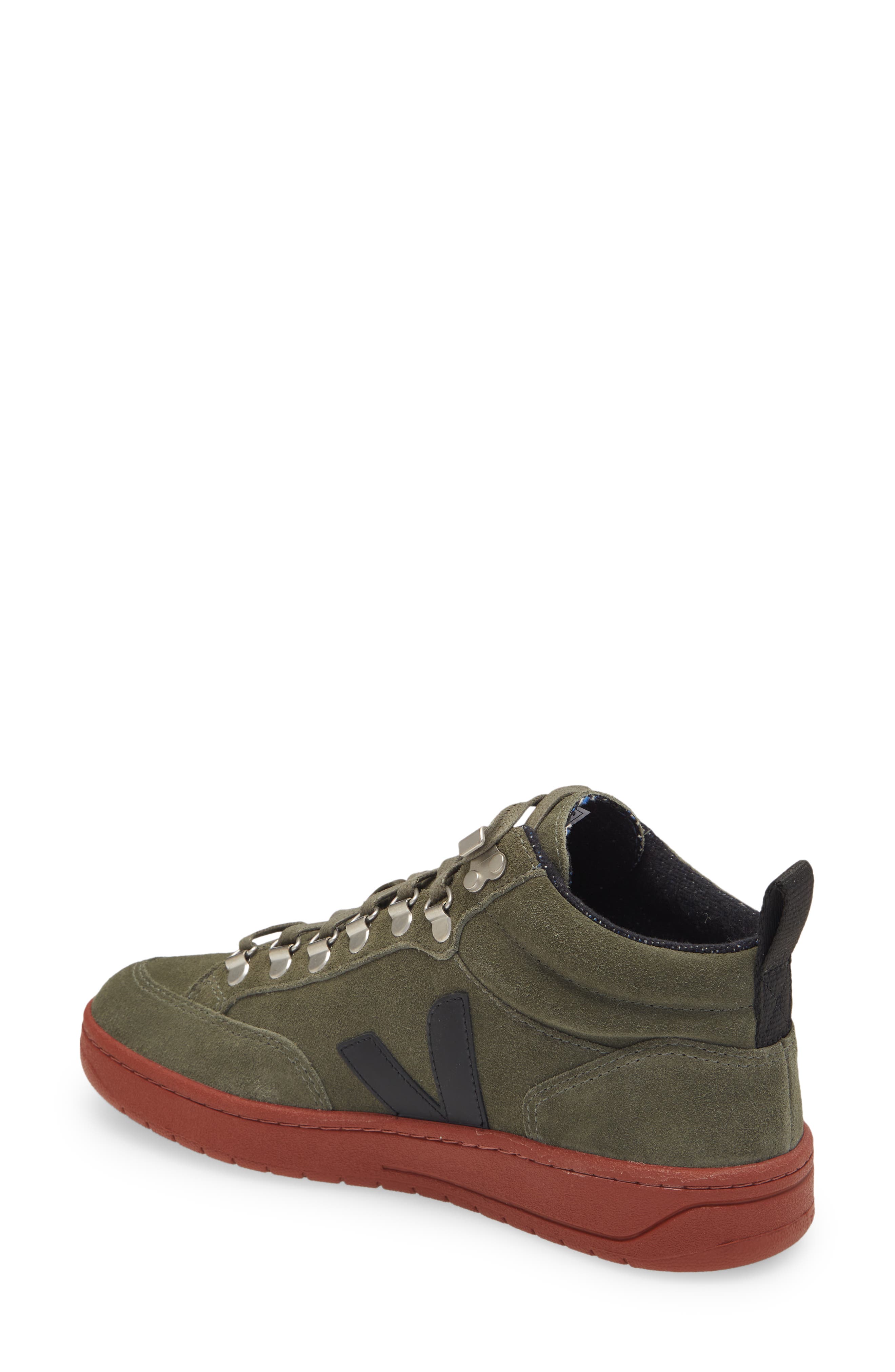 Veja Gender Inclusive Roraima High Top Sneaker, Alternate, color, Olive/ Black