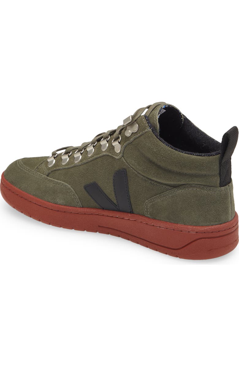 Veja Gender Inclusive Roraima High Top Sneaker, Alternate, color, Olive/ Black
