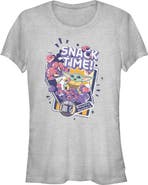 Star Wars: The Mandalorian and Grogu Juniors Star Wars The Mandalorian and Grogu The Child Happy Snack Time T Shirt
