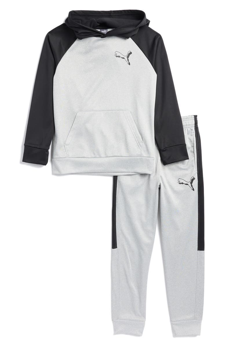 PUMA Kids' Colorblock Hoodie & Joggers Set, Main, color, 