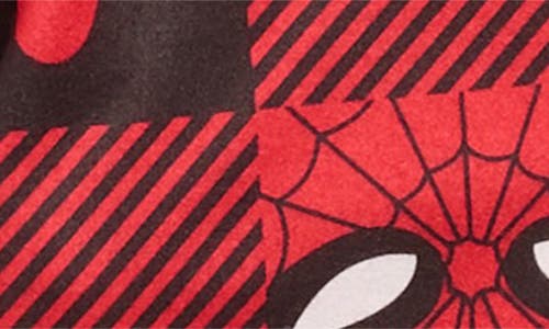 Ame Kids' Spider-man Fitted Two-piece Pajamas In Red