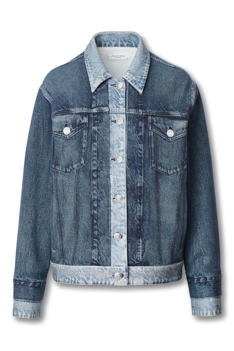 rb Miramar Terry Trucker Jacket, Alternate, color, DBLIN