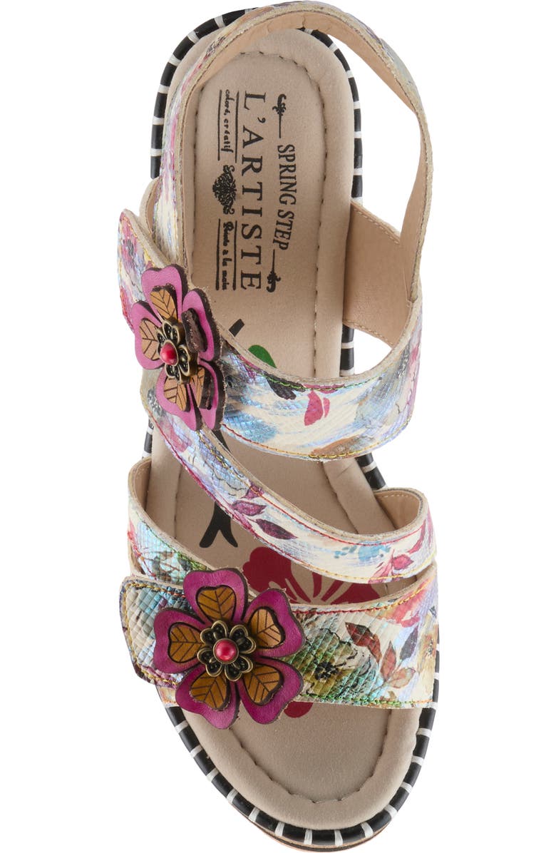 L'Artiste by Spring Step Escapartist Slingback Platform Sandal, Alternate, color, Plum Multi