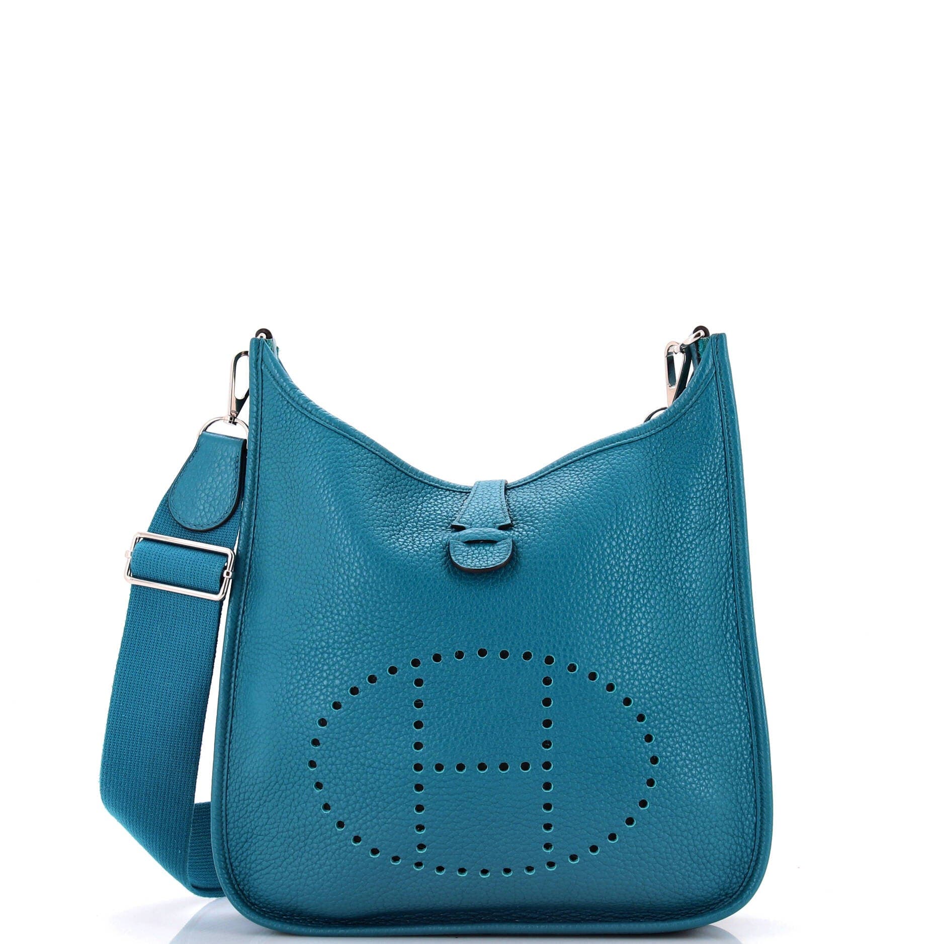 Pre-Owned Hermes Evelyne Bag Gen III Clemence PM, Main, color, 