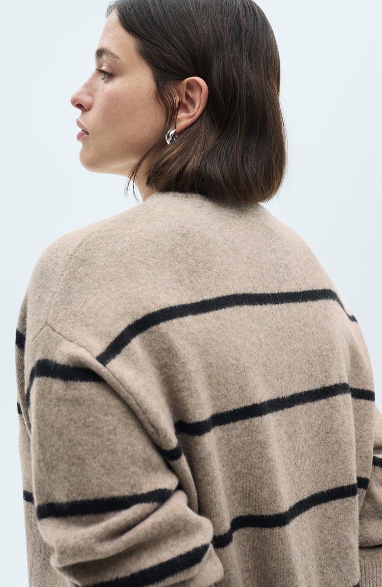 MANGO Marina Striped Sweater, Alternate, color, 