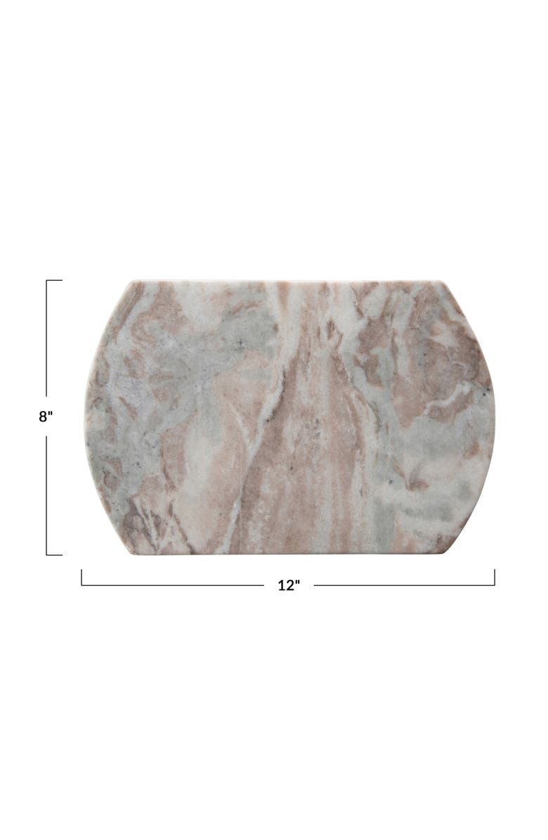 Storied Home Long Marble Cutting Board, Buff, Alternate, color, Cream