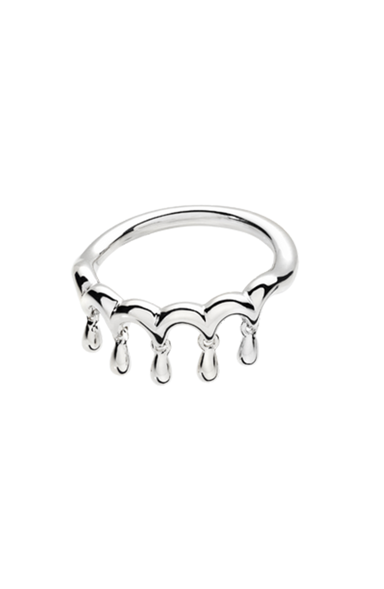 Lucy Quartermaine Waterfall Five Drip Ring, Main, color, Sterling Silver